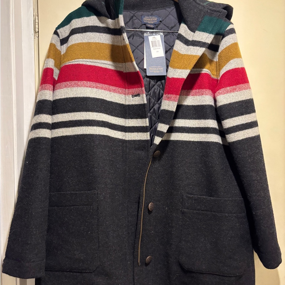 Pendleton Wool Jacket with Yellow and Red Accents